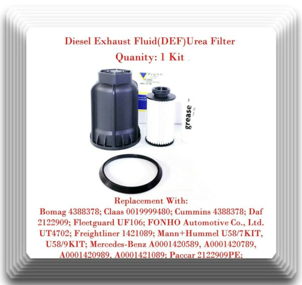 Kit of Diesel Exhaust Fluid(DEF)Urea Filter UF106 Fits Mercedes Freightliner - Image 3