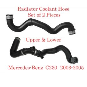 2 Pieces Radiator Coolant Hose Lower & Lower Fits Mercedes Benz C230 2003-2005 1.8L