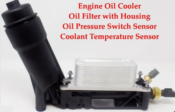 Eng Oil Cooler+Oil Filter Housing With Sensors Fit Ram1500 Pacifica Durango Wrangle - Image 3